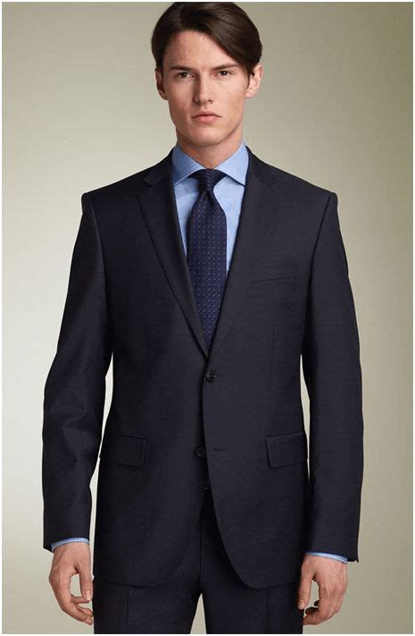 blue black suit combination.